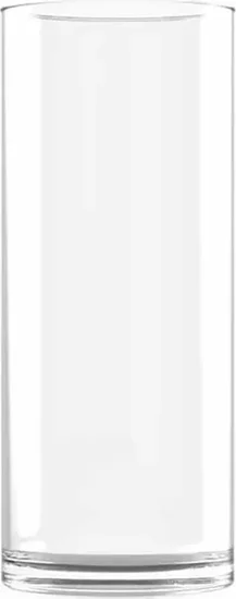 Clear Glass Cylinder Vase, 8.5 in.