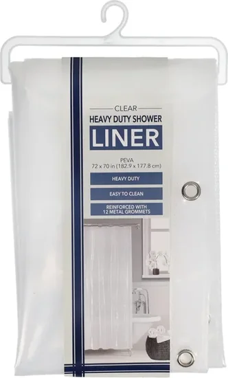 Clear Heavy Duty Plastic Shower Liner, 1-ct.