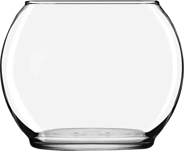 Clear Round Glass Floral Bowls, 4.875 in.