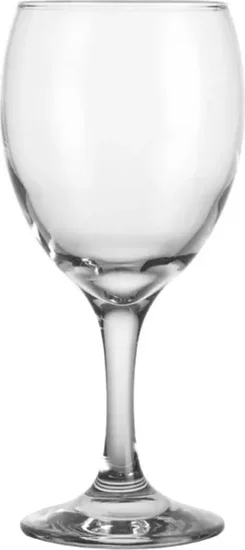 Clear Stemmed Wine Glass