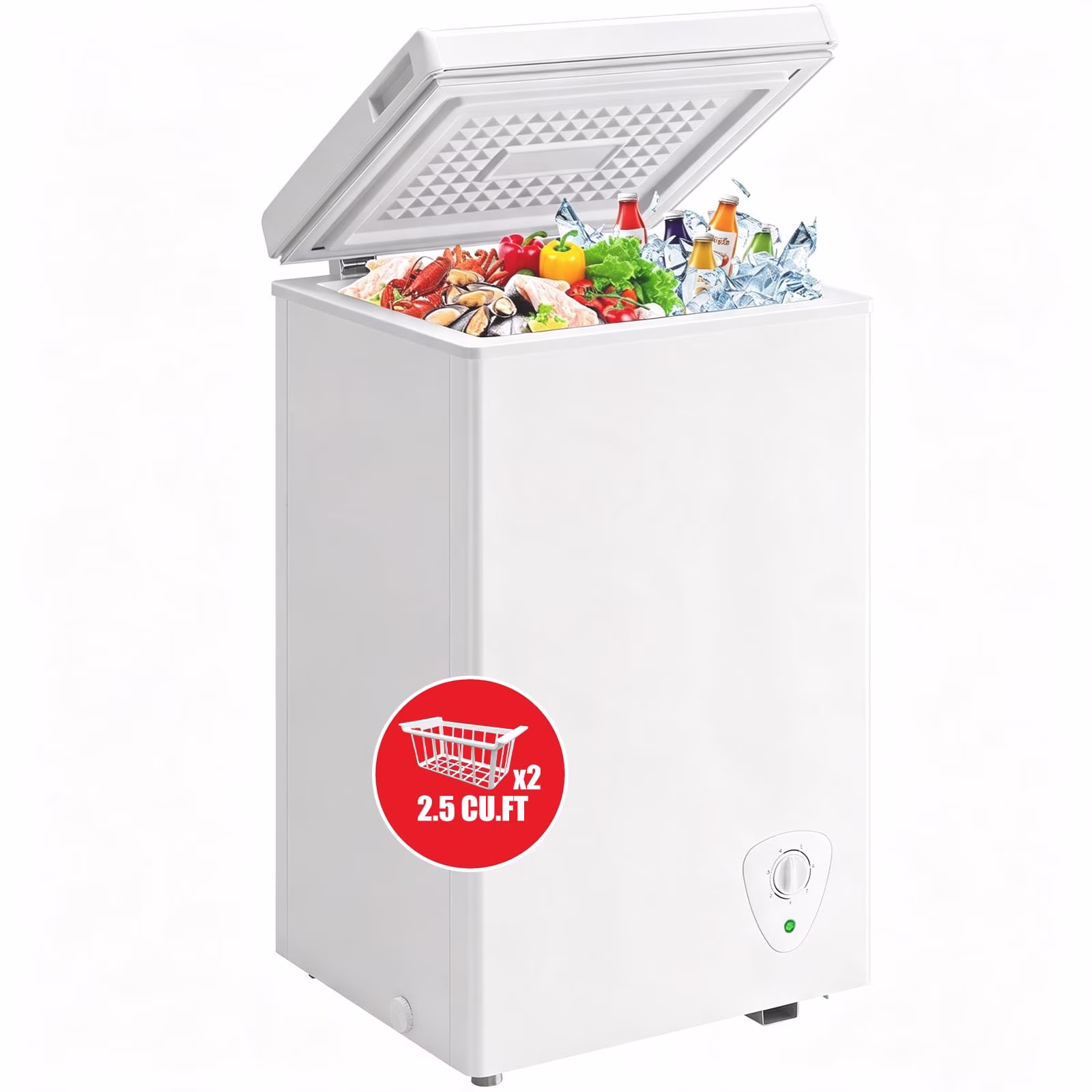 2.5 CU.FT WHITE