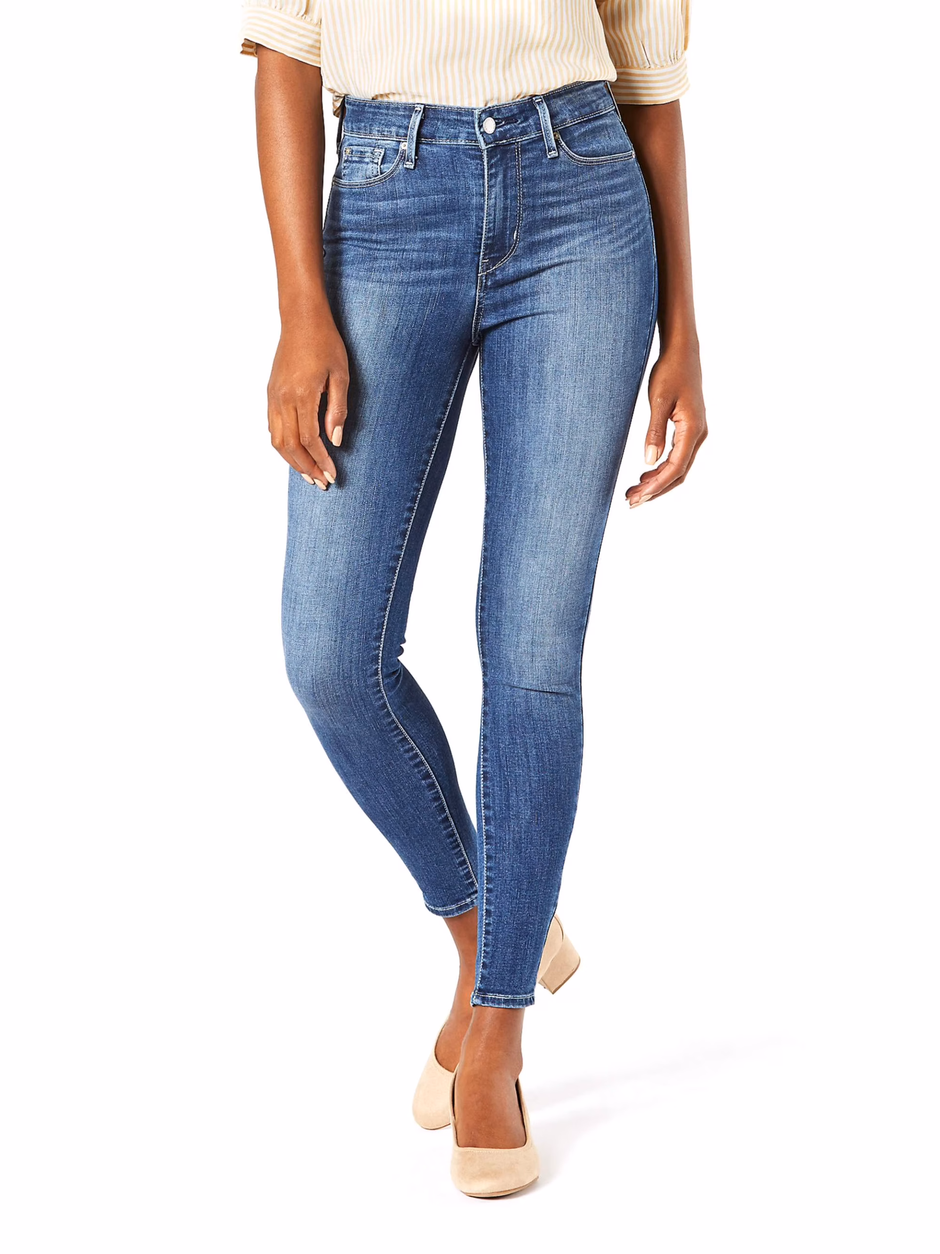 Levi Strauss Signature Women's and Women's Plus High Rise Skinny Jeans