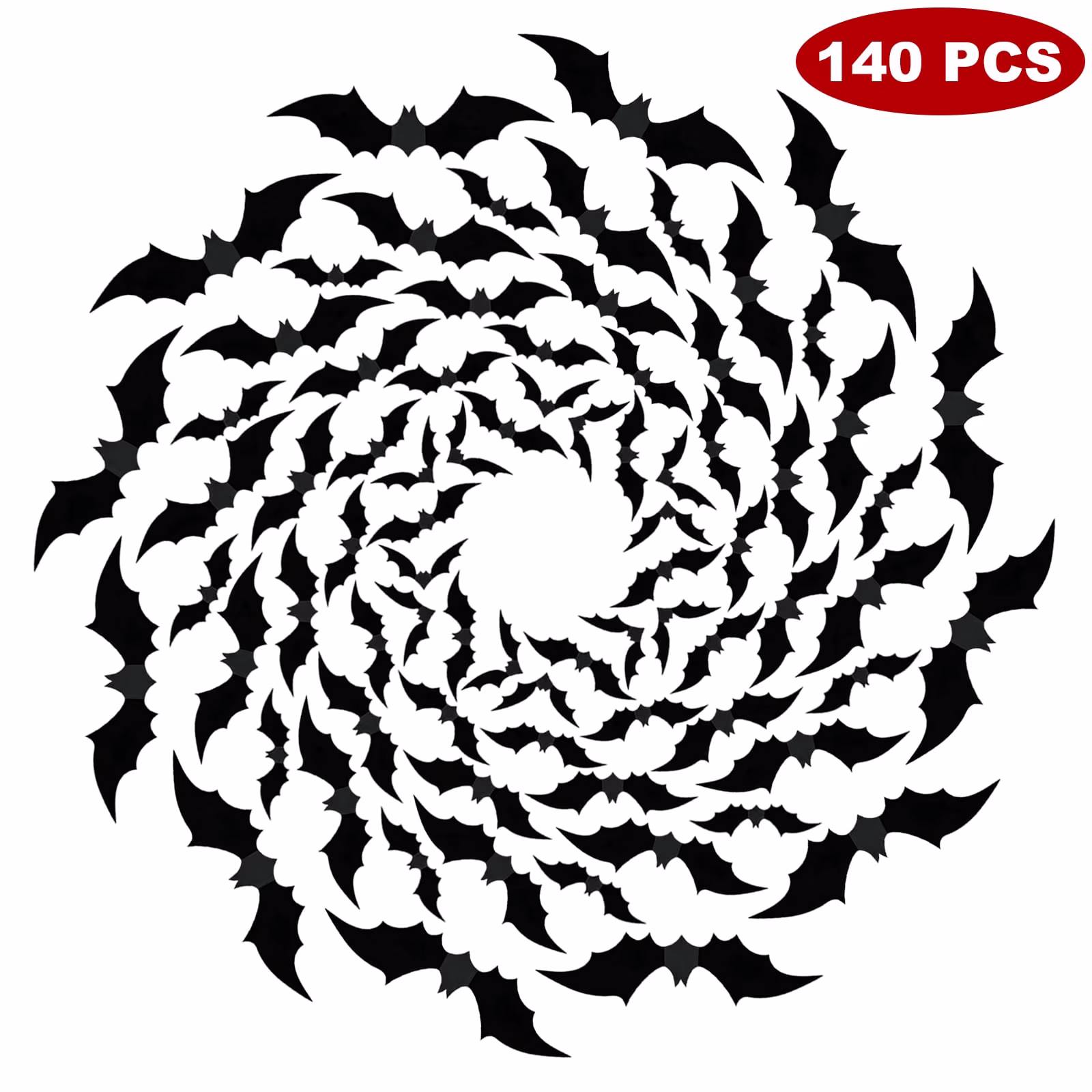140Pcs Bat Wall Stickers