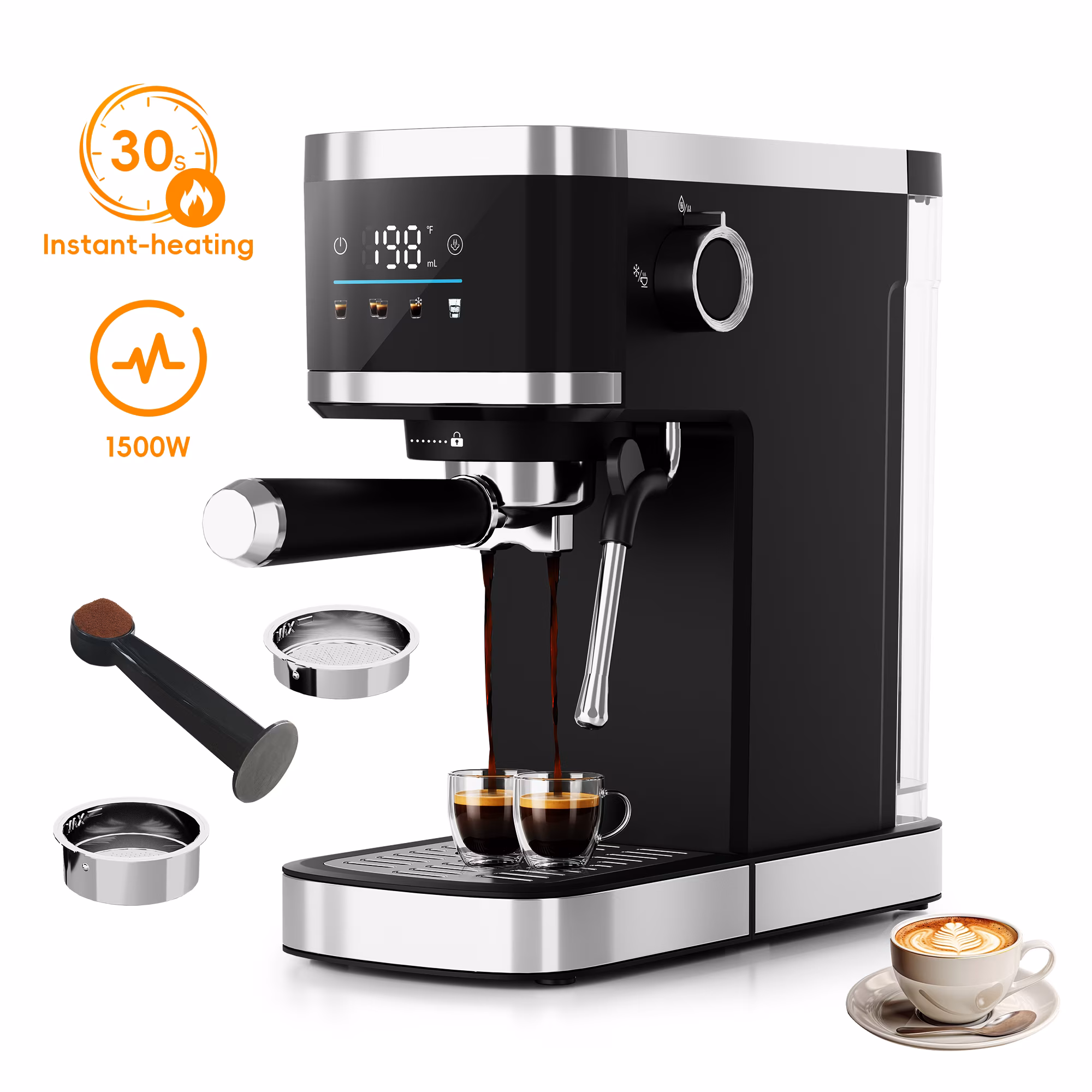 Black+Stainless steel