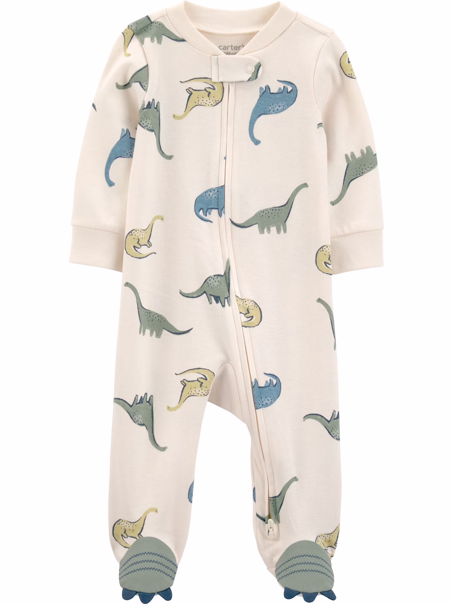 Beige/Green Dino