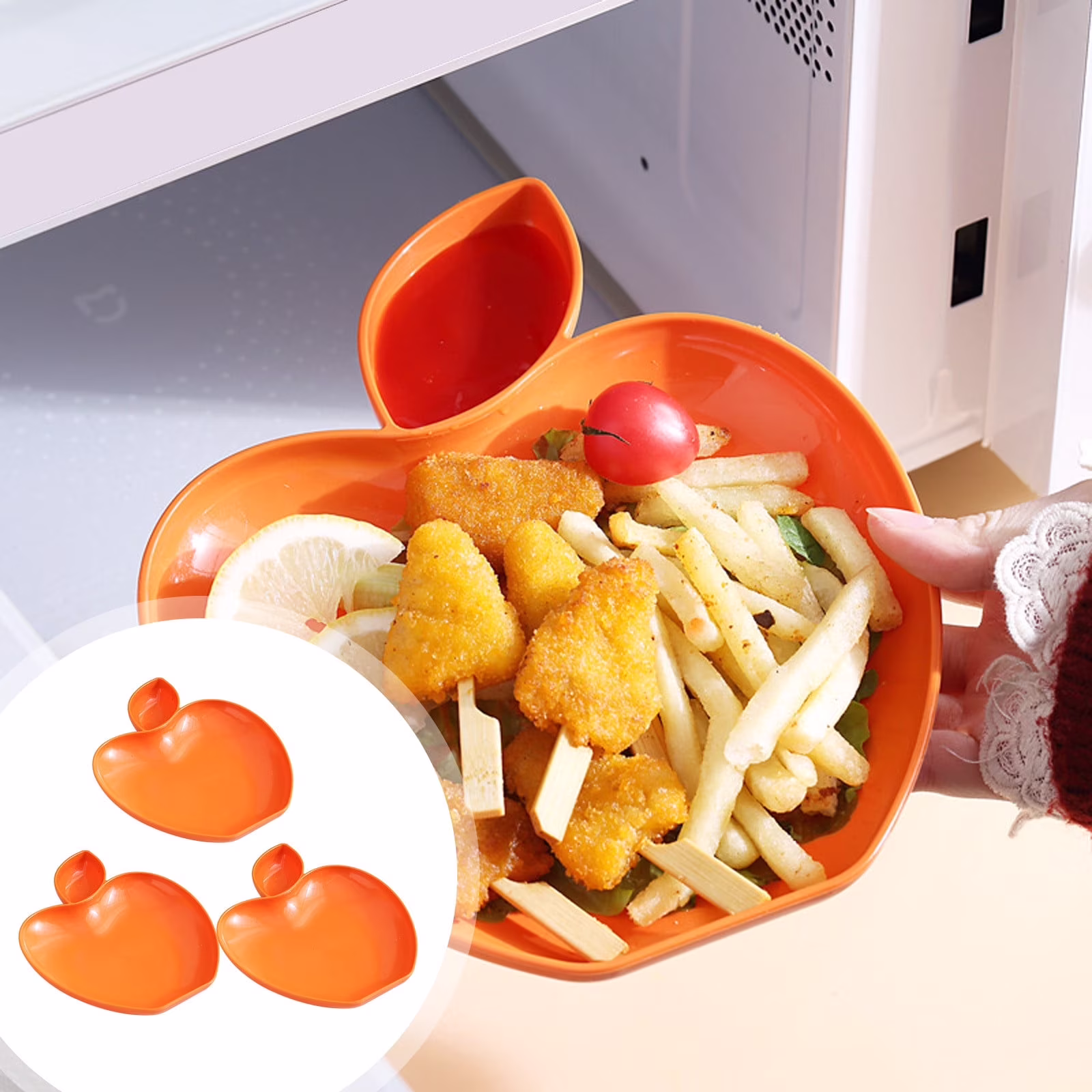 RKZDSR 3PCS Dinner Plates 8.66