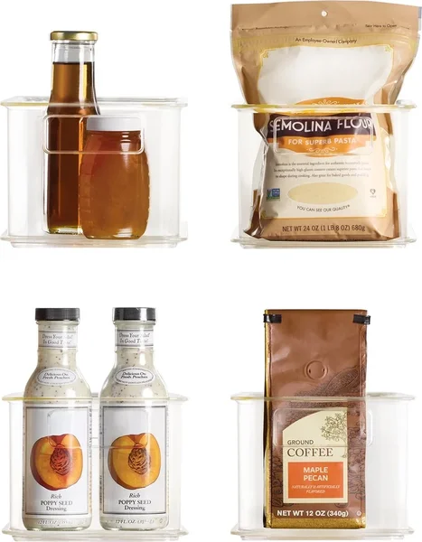 Clearly 4-Piece Clear Plastic Organizing Bin Set