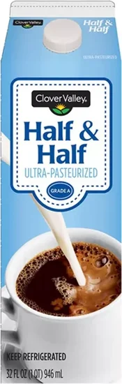 Clover Valley Half & Half, 32 fl oz