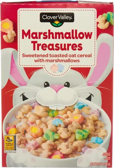 Clover Valley Marshmallow Treasures Oat Cereal, 11.5 oz