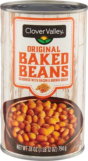 Clover Valley Original Baked Beans, 28 oz