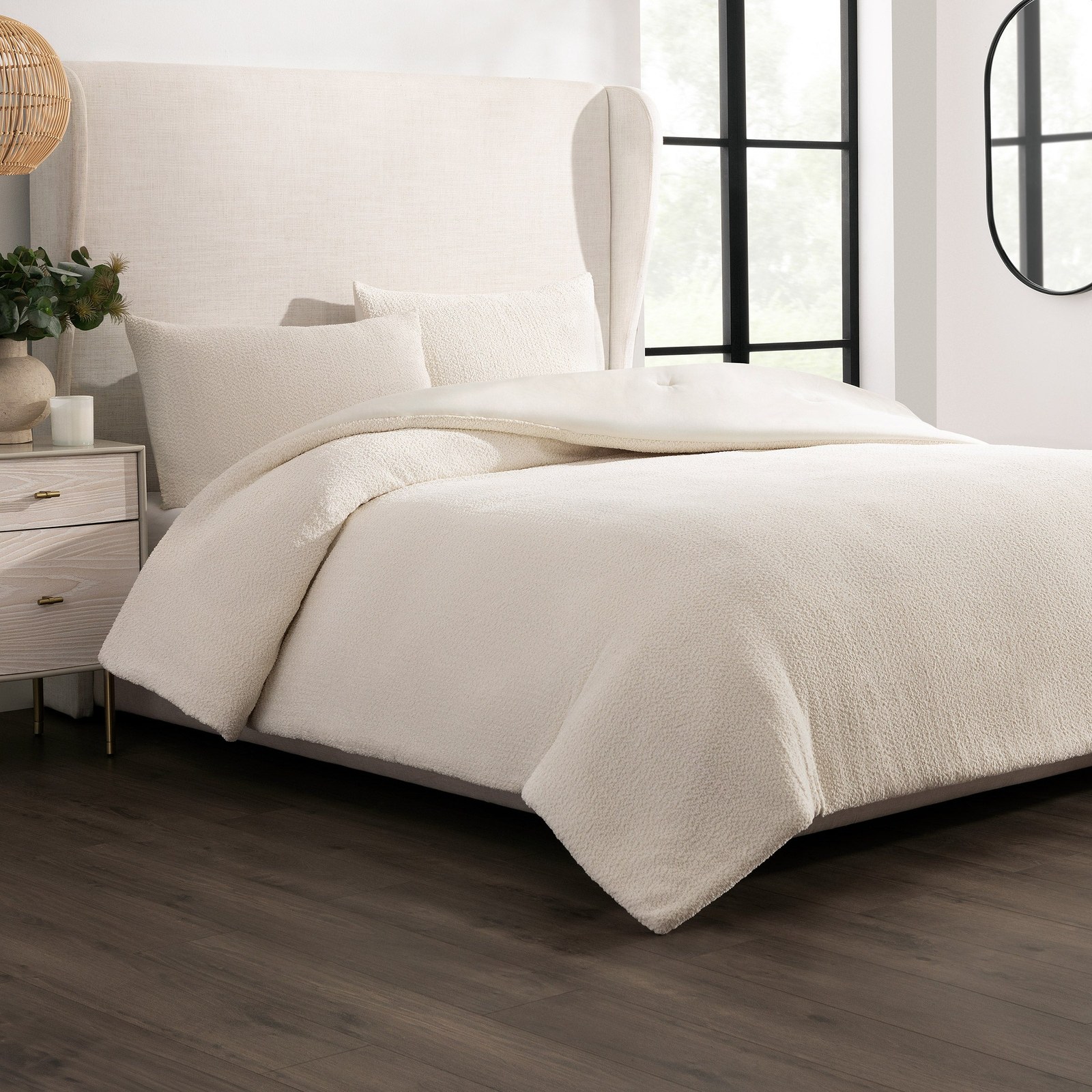 COCOCOZY Bouclé 3-Piece Comforter Set