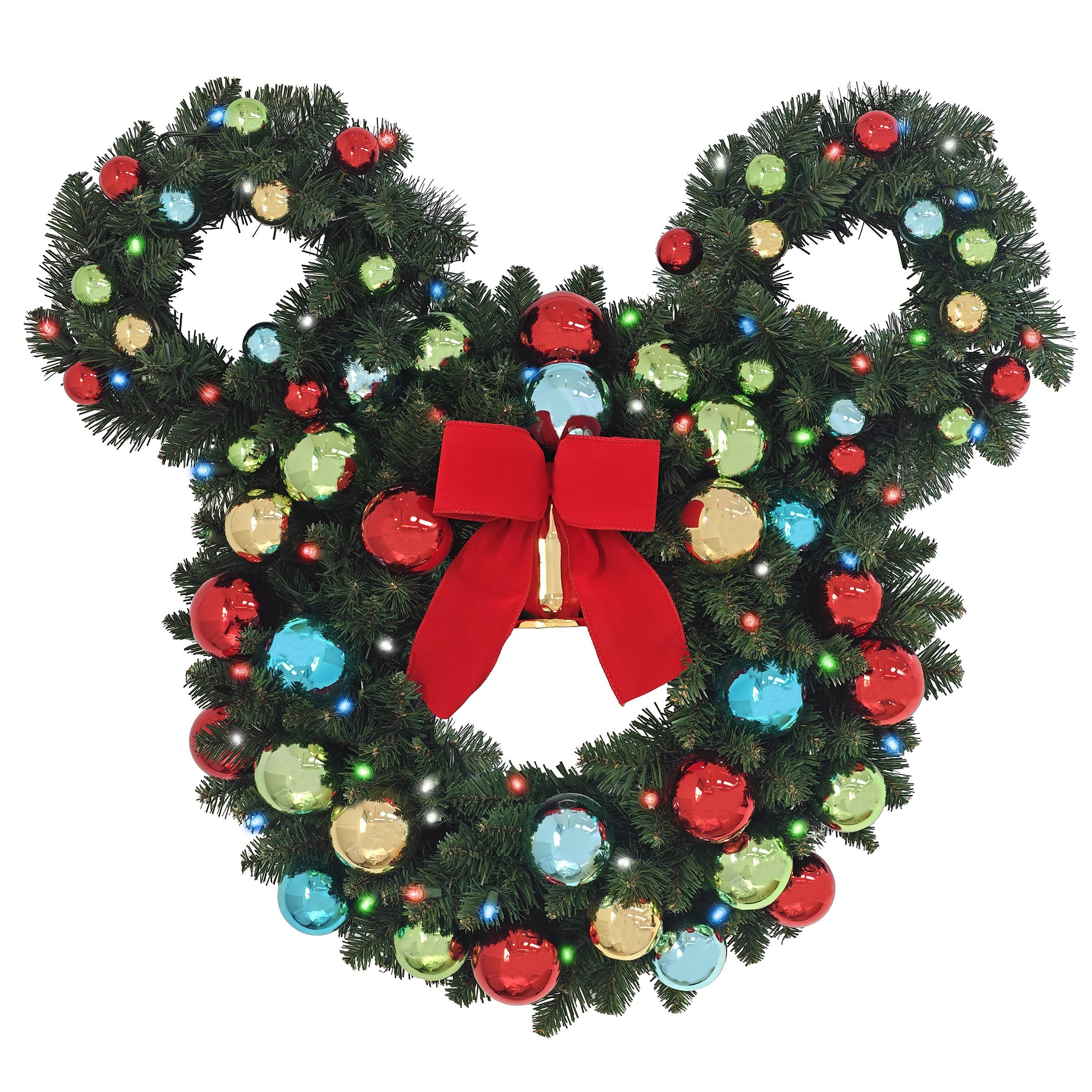 Disney Mickey Figural Pre-Lit LED Wreath