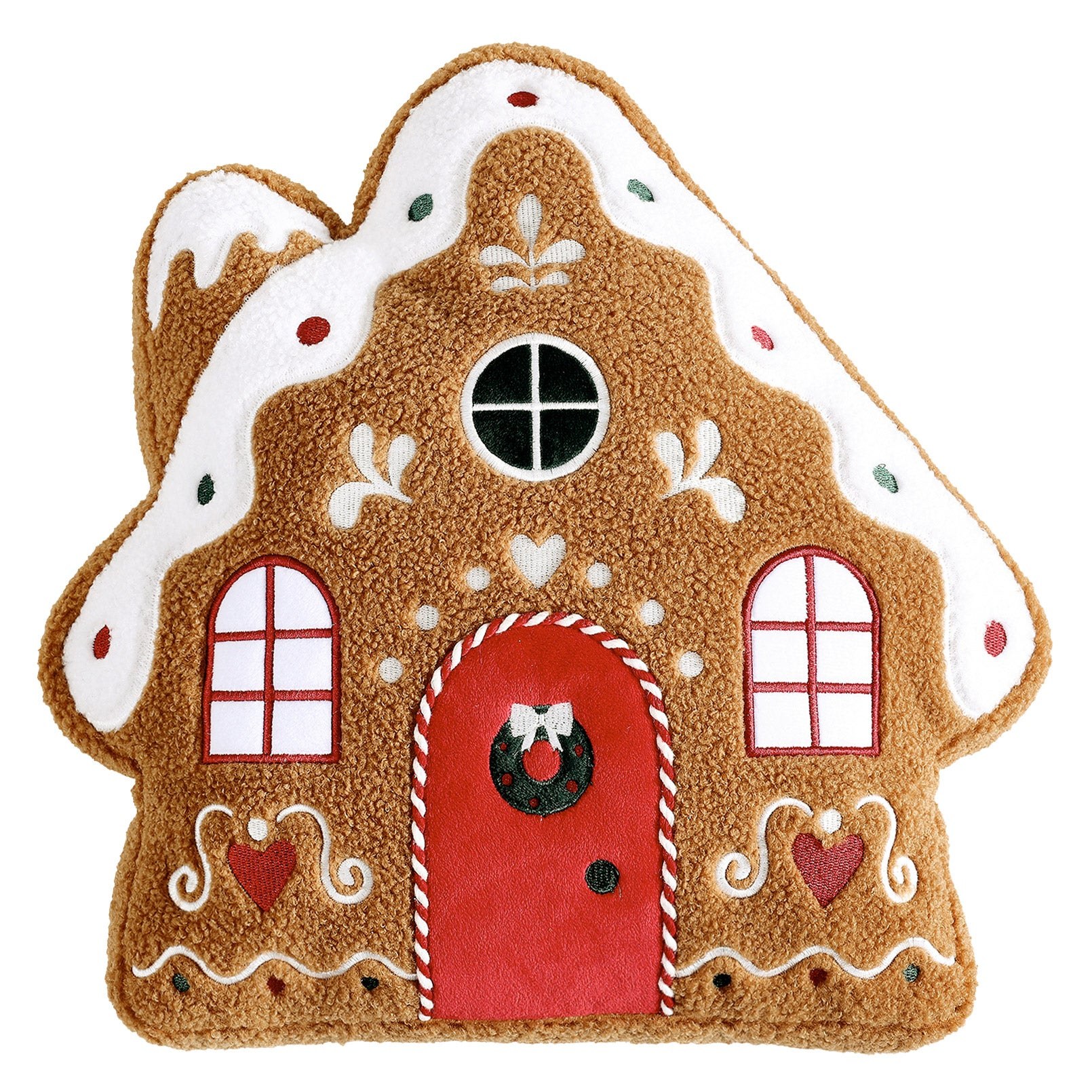 Gingerbread House or Penguin Holiday Pillow