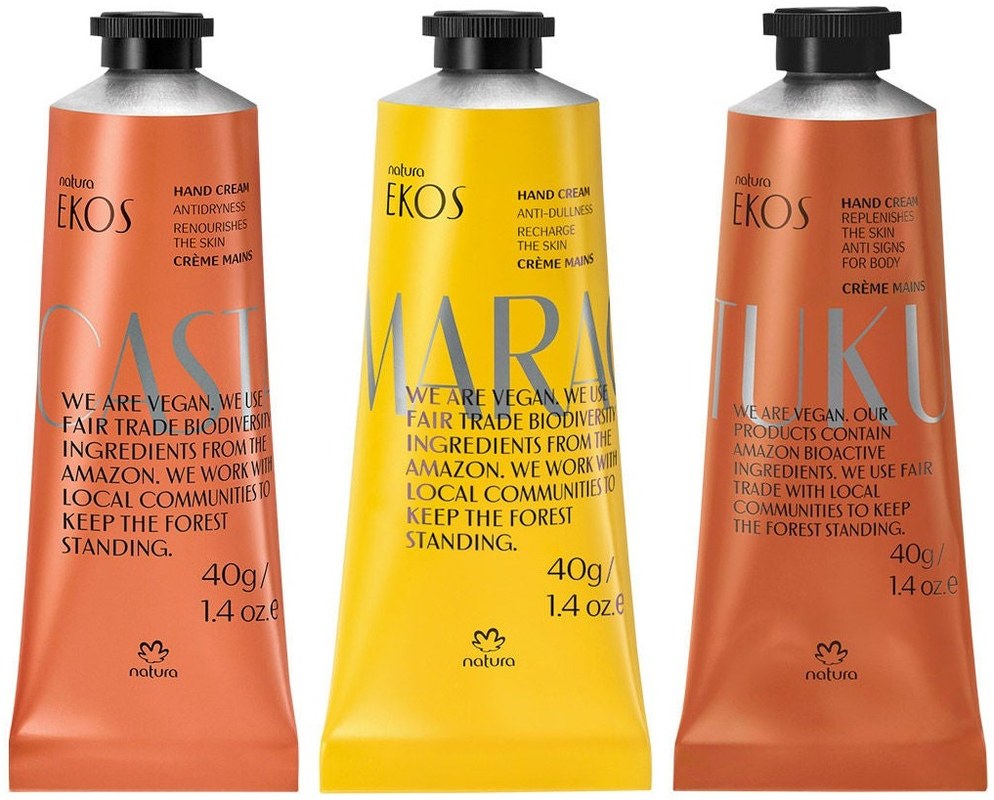 Natura Ekos Hand Cream Set, 1.4 fl oz, 3-piece