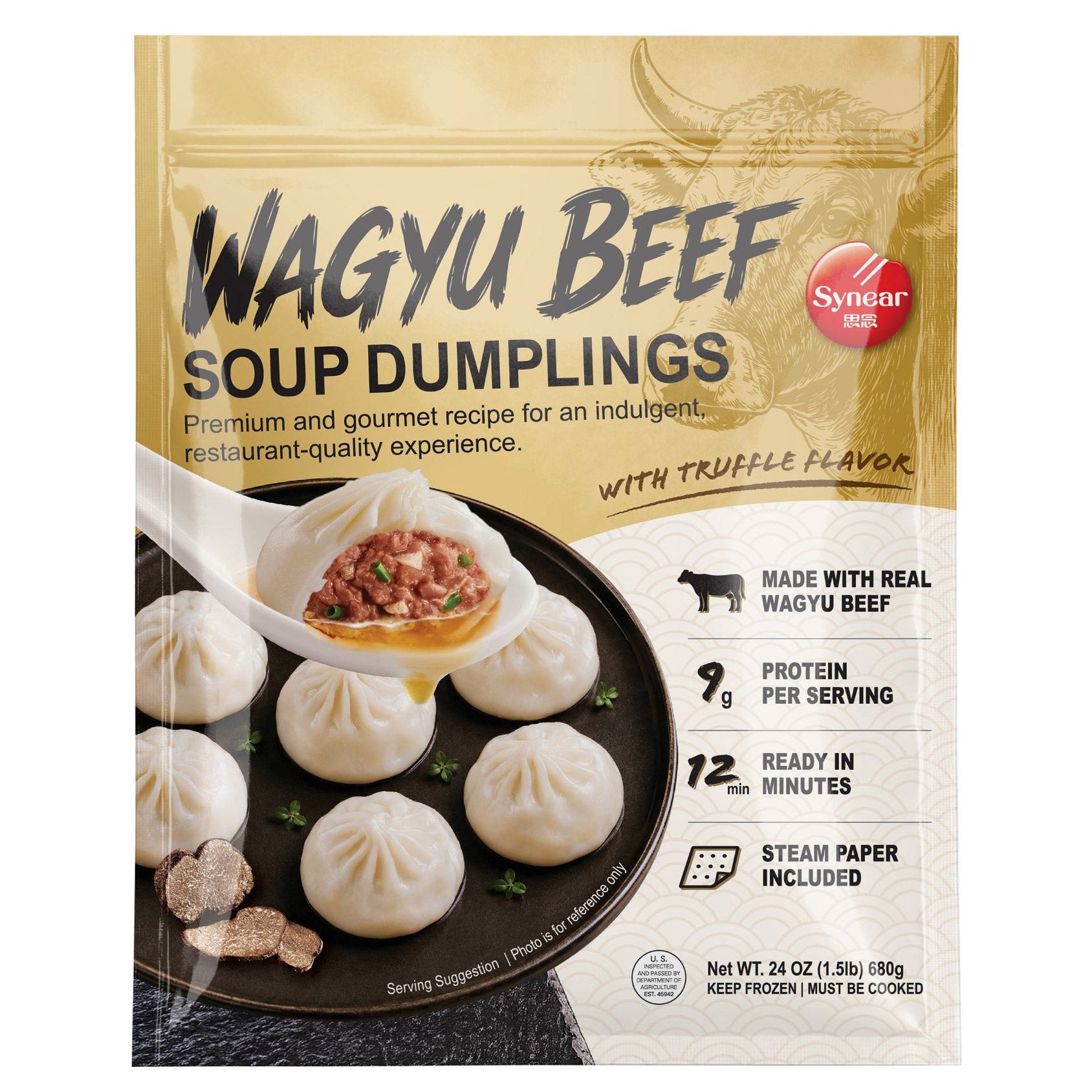 Synear Wagyu Beef Soup Dumplings With Truffle Flavor