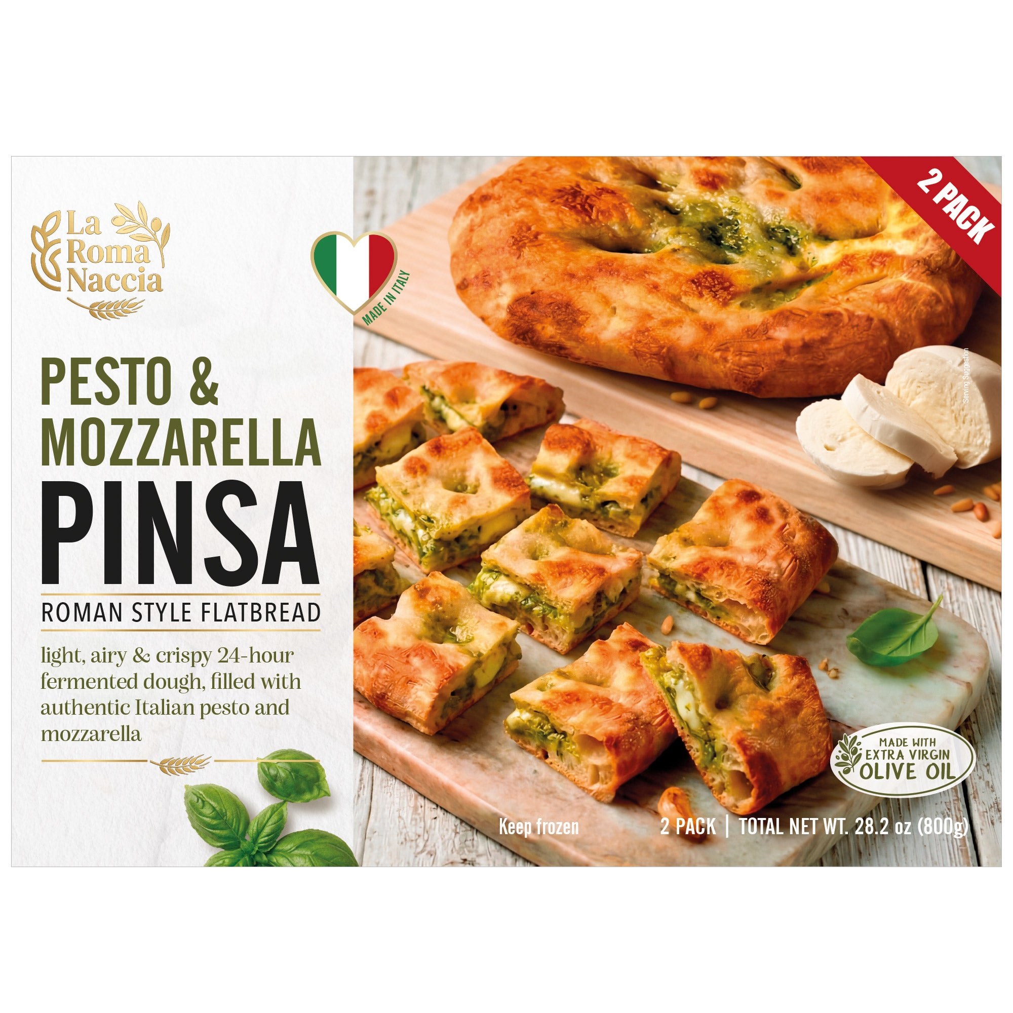 La Roma Naccia Pesto & Mozzarella Pinsa