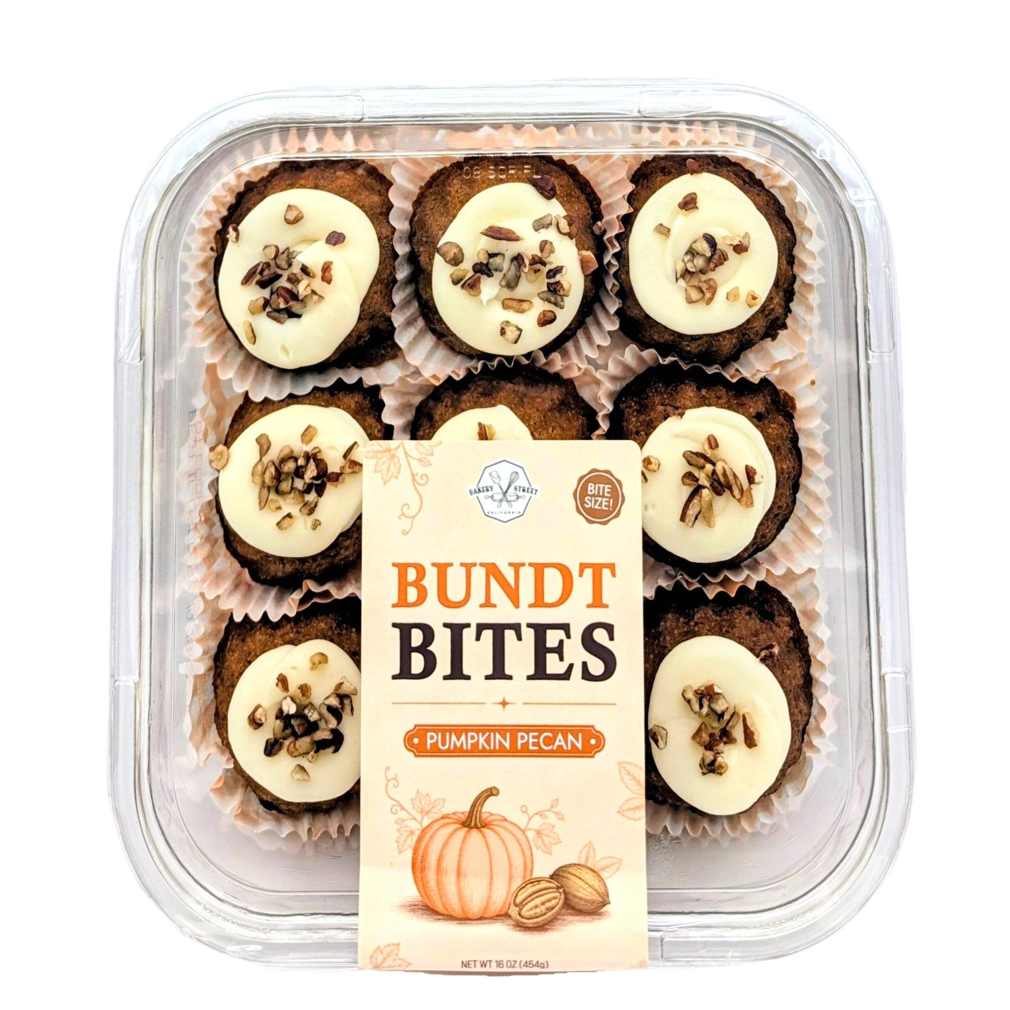 Bakery Street Pumpkin Pecan Bundt Bites