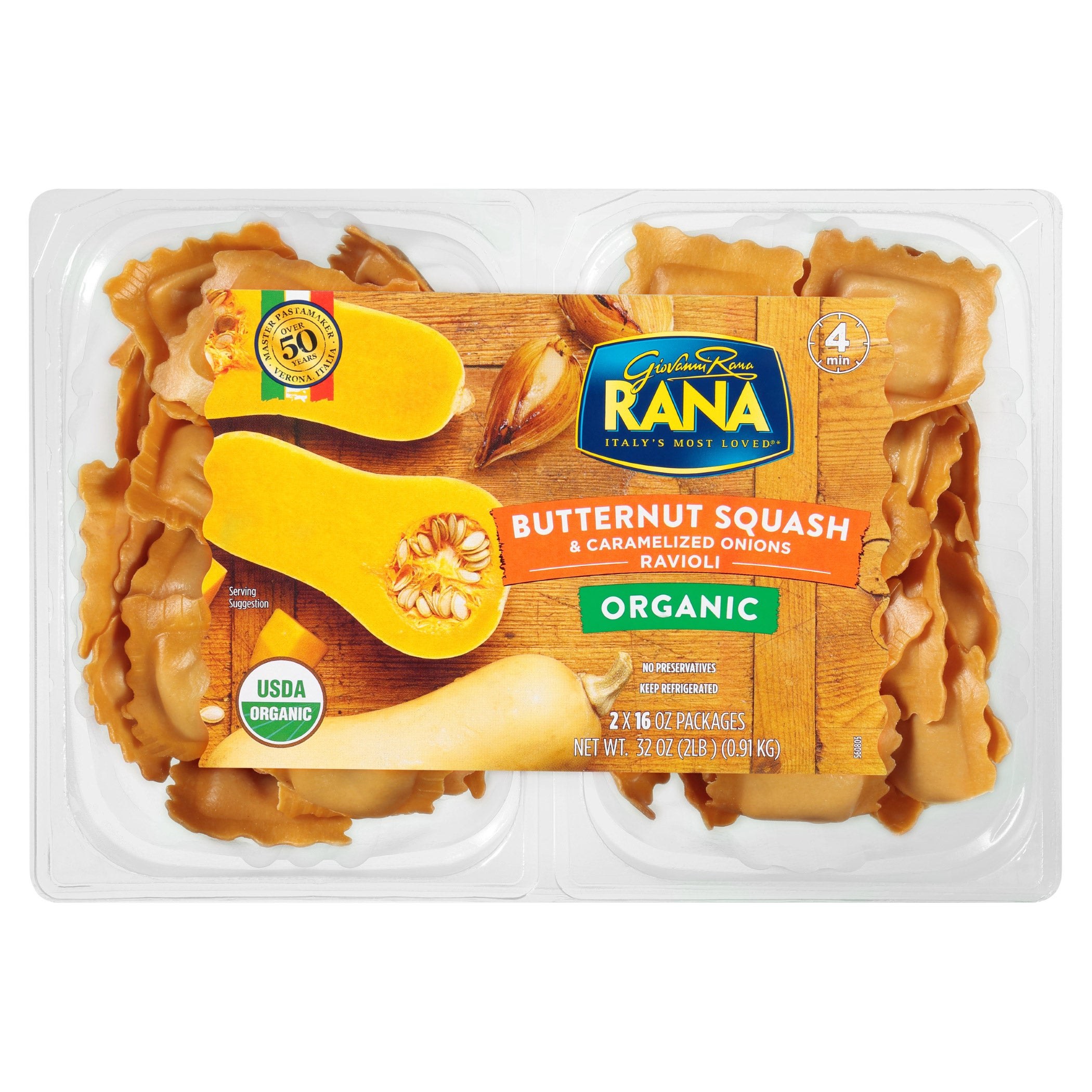 Rana Organic Butternut Squash & Caramelized Onions Ravioli