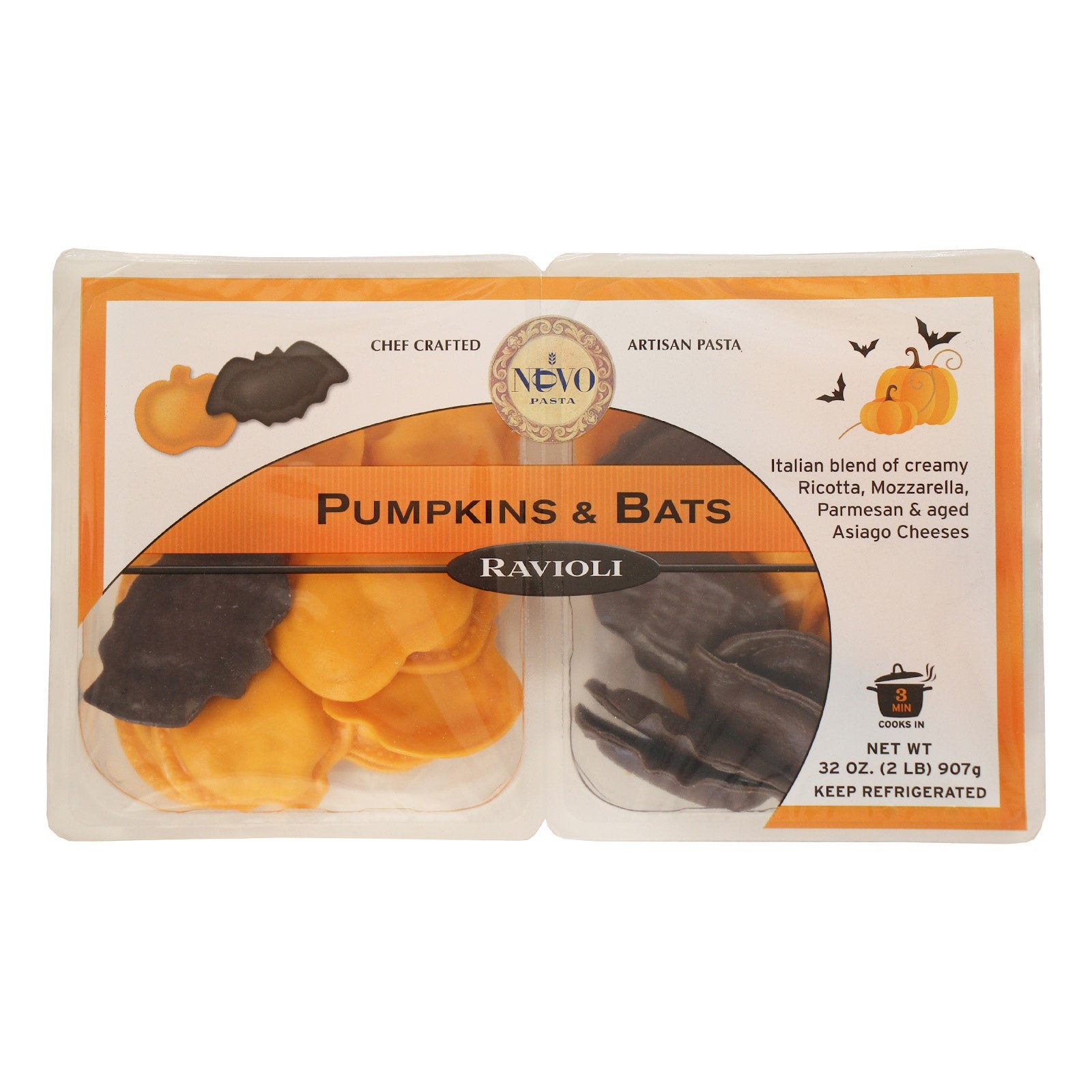 Nuovo Pasta Pumpkins & Bats Ravioli