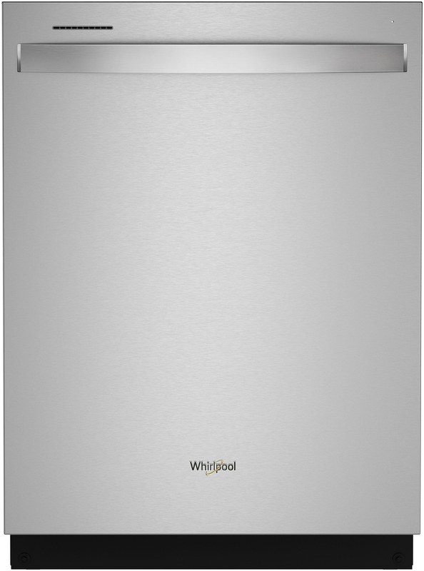 Whirlpool 24 in. Top Control Built-In Fingerprint Resistant Stainless Steel Dishwasher with AI Intelligent Wash, 47 dBA