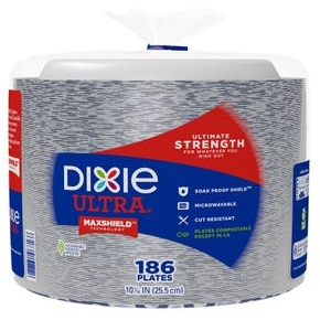 Dixie Ultra 10-1/16" Paper Plate, 186-count