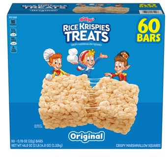 Kellogg's Rice Krispies Treats, 0.78 oz, 60-count