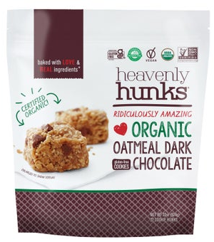 Heavenly Hunks Organic Oatmeal Dark Chocolate Cookies, 22 oz