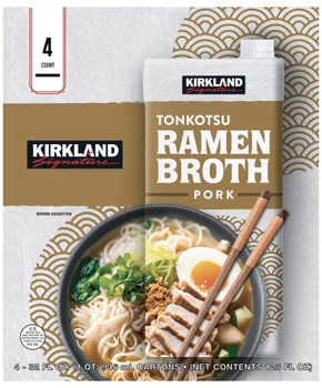 Kirkland Signature Tonkotsu Pork Ramen Broth, 32 fl oz, 4-count