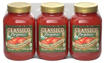 Classico Organic Pasta Sauce, 32 oz, 3-count