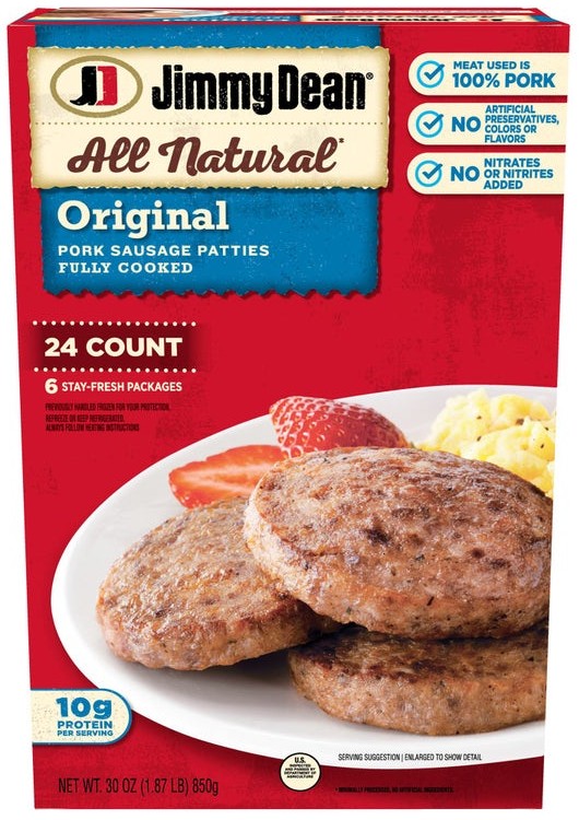 Jimmy Dean All Natural Pork Sausage Patties