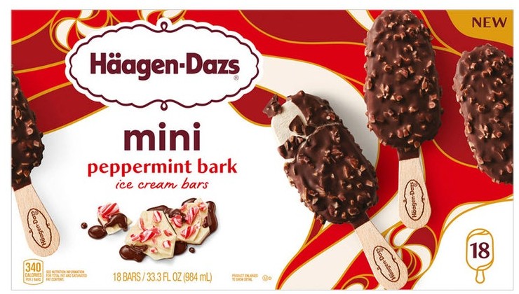 Häagen-Dazs Mini Peppermint Bark Ice Cream Bars