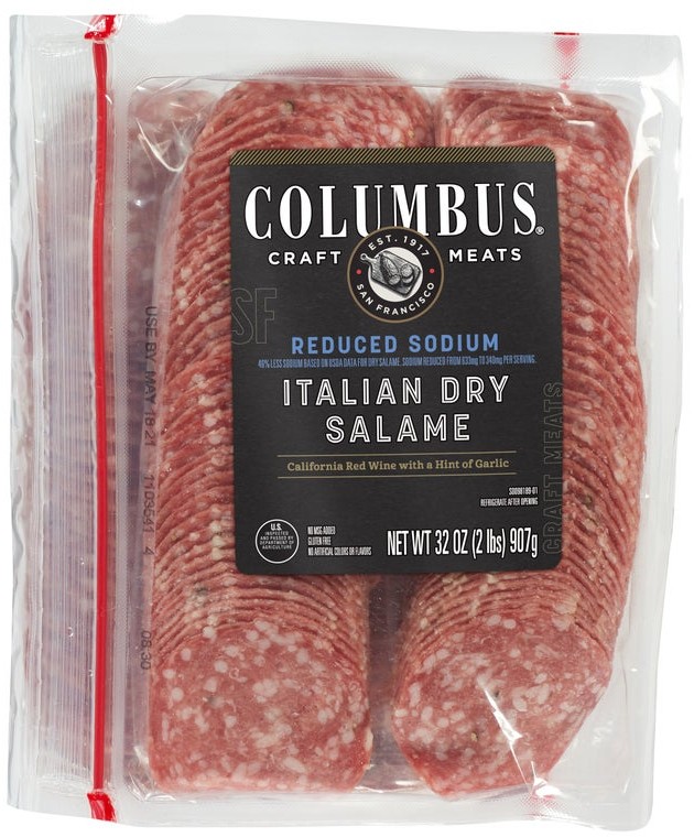Columbus Reduced Sodium Italian Dry Sliced Salame