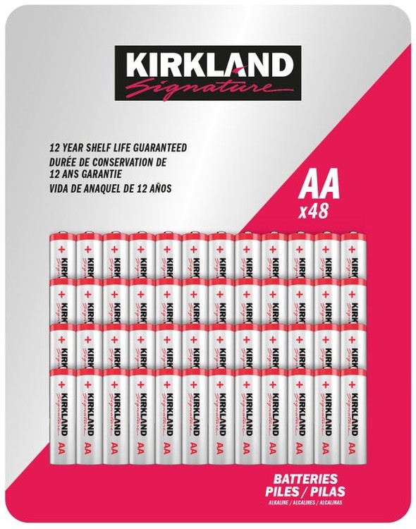 Kirkland Signature Alkaline Batteries
