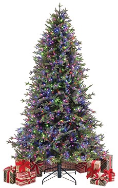 7.5' Artificial Pre-Lit Micro LED Christmas Tree