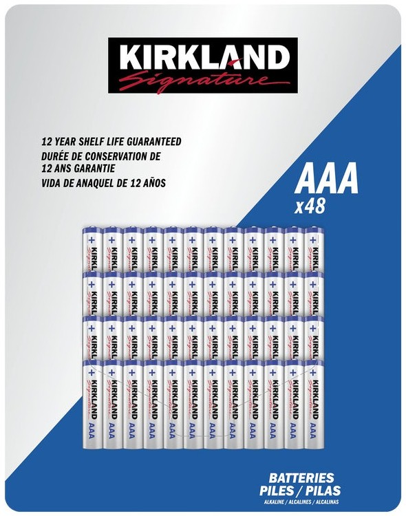 Kirkland Signature Alkaline Batteries