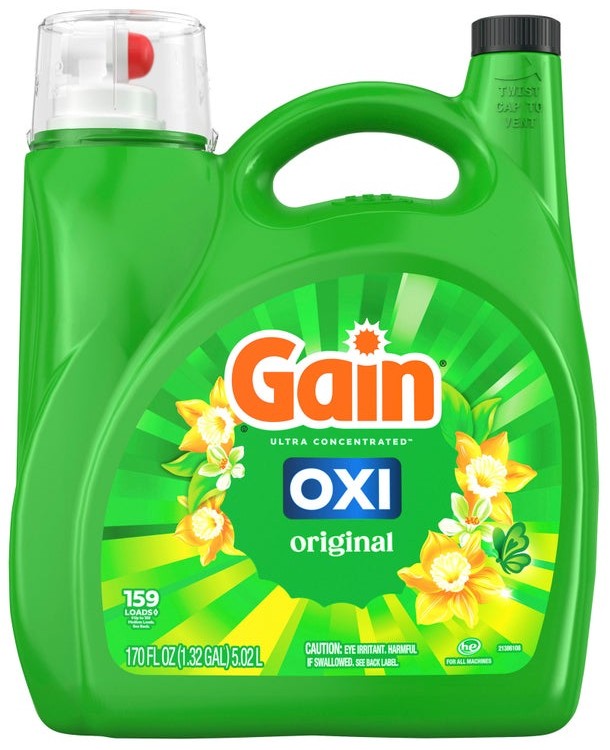 Gain + OXI Liquid Laundry Detergent