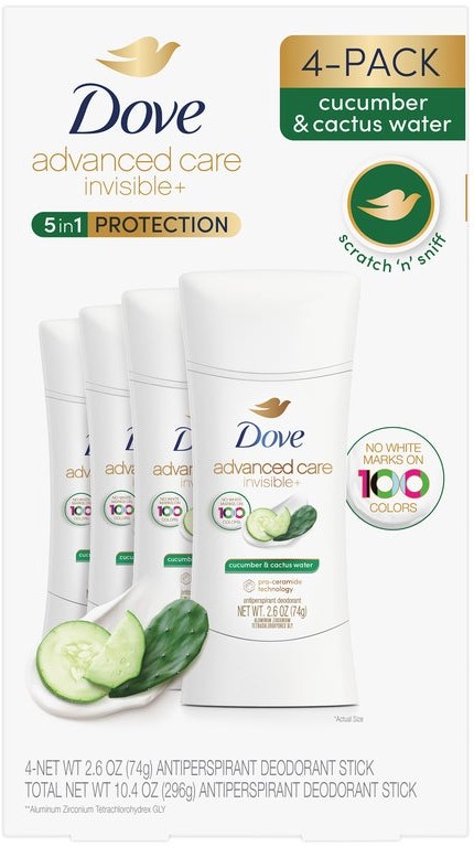 Dove Advanced Care Invisible+ Antiperspirant Deodorant