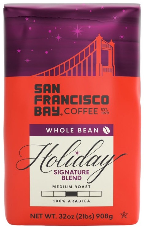 San Francisco Bay Coffee Holiday Blend Medium Roast Whole Bean Coffee