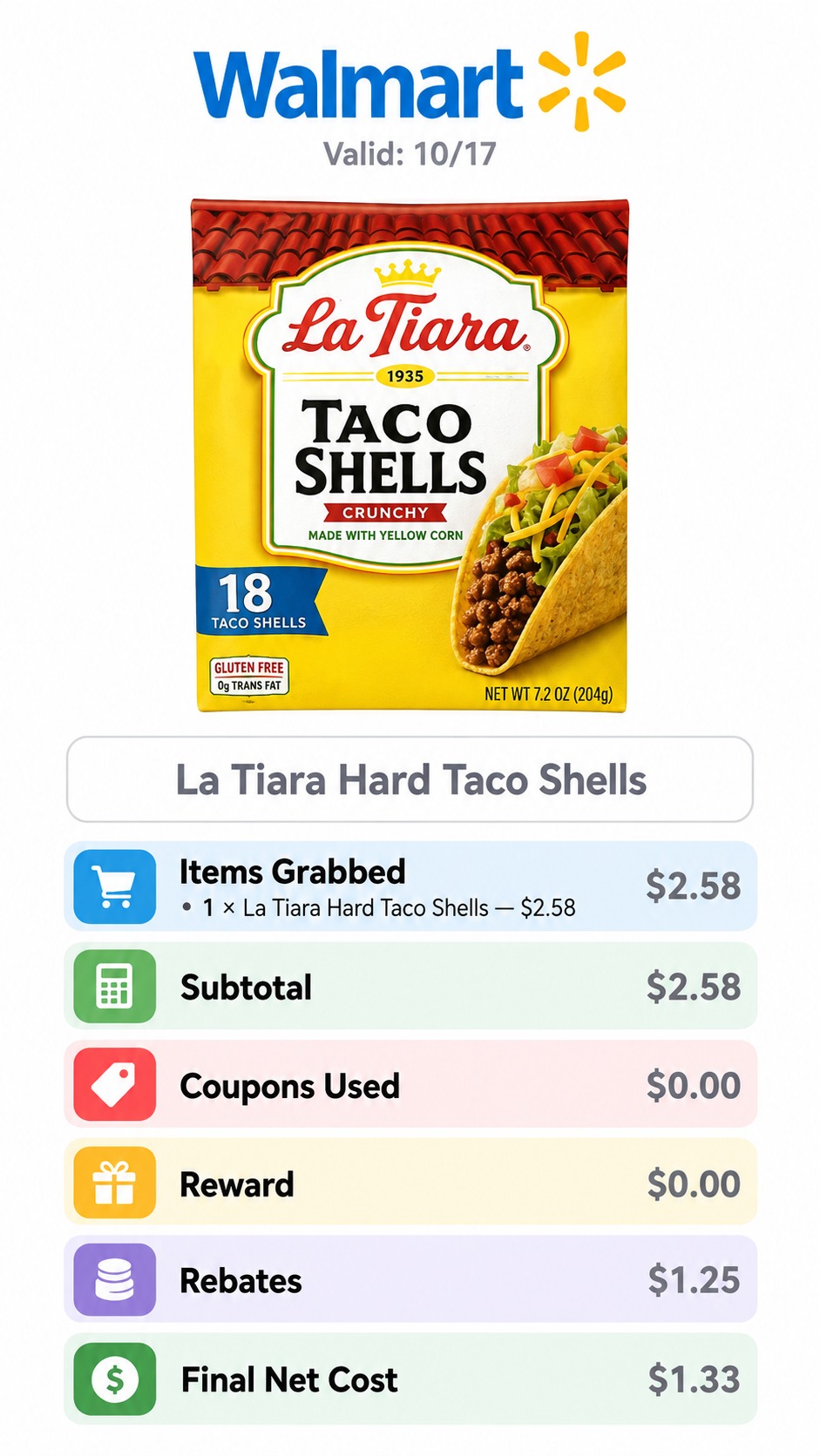 La Tiara Hard Taco Shells