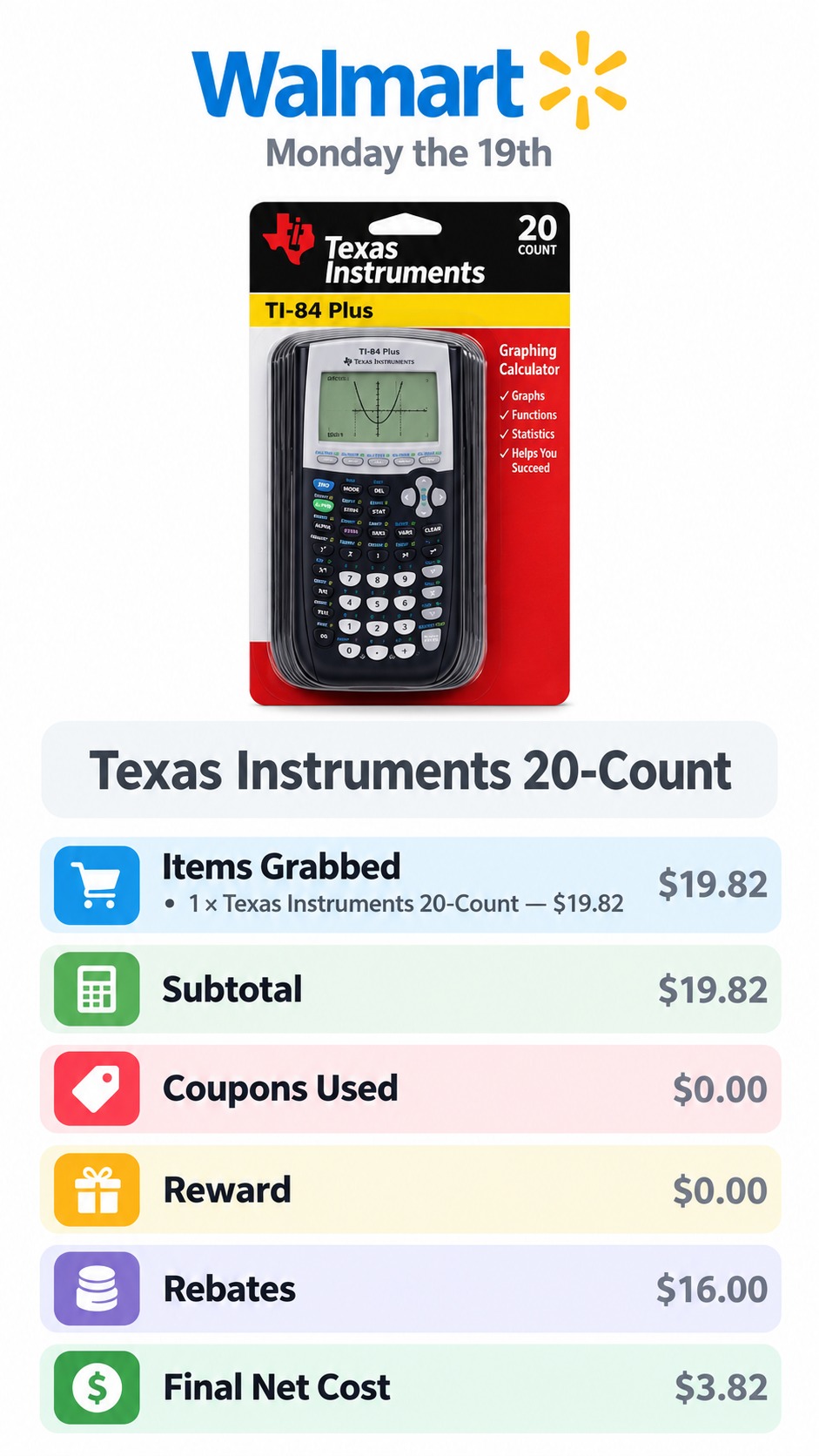 Texas Instruments 20-Count