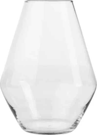 Diamond Glass Vase, 8 in.