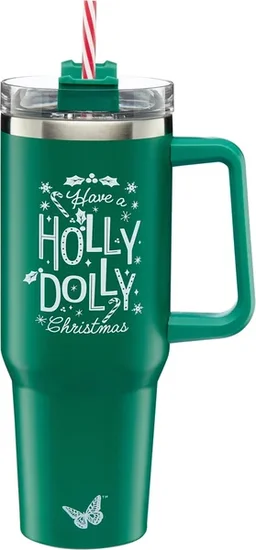 Dolly Parton Stainless Steel Tumbler with Straw, 40 oz, Assorted