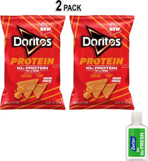 Doritos Protein Nacho Cheese Tortilla Chips, 7 oz