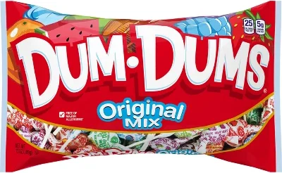 Dum Dums Original Mix Lollipops Candy – 13oz