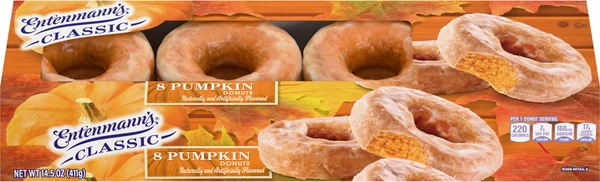 Entenmann's Classic Pumpkin Donuts - 8 ct
