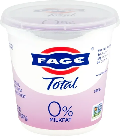 FAGE Total All Natural Nonfat Plain Greek Strained Yogurt, 32 oz