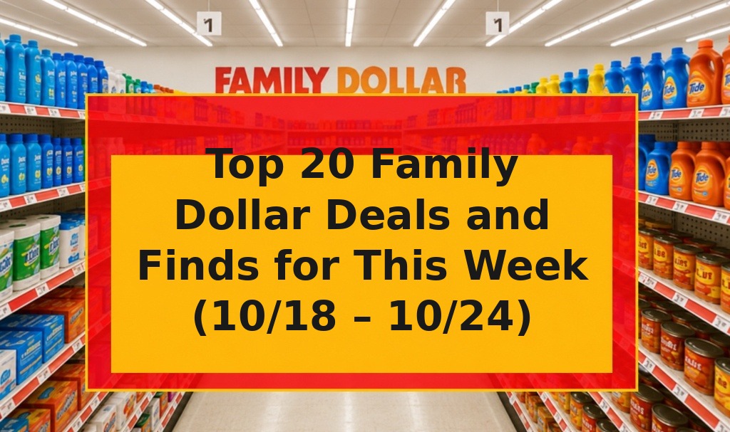 Top 20 Family Dollar Deals and Finds for This Week (10/18 – 10/24)