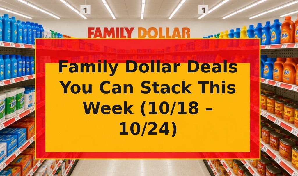 Family Dollar Deals You Can Stack This Week (10/18 – 10/24)