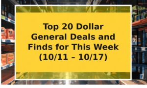 Top 20 Dollar General Deals and Finds for This Week (10/11 – 10/17)