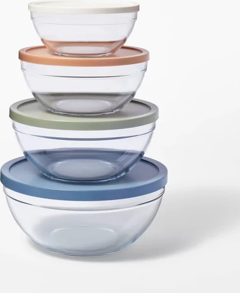 Figmint 8-Piece Glass Mixing Bowl Set